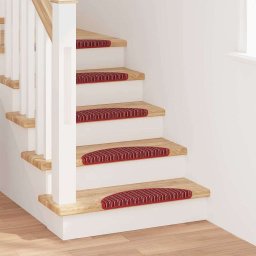 Mochete autocolante pentru scara 15 pcs Rosu 56 x 17 x 3 cm GartenMobel Dekor