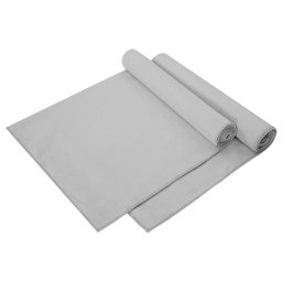 Prosoape Sport 2 pcs Gri 140 x 70 cm Poliester si poliamida GartenMobel Dekor
