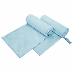 Prosoape Sport 2 pcs albastru 200 x 100 cm GartenMobel Dekor