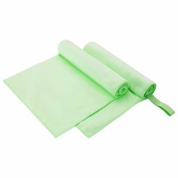 Prosoape Sport 2 pcs Verde 100 x 50 cm Poliester si poliamida GartenMobel Dekor