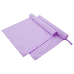 Prosoape Sport 2 pcs Violet 180 x 90 cm Poliester si poliamida GartenMobel Dekor