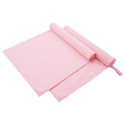 Prosoape Sport 2 pcs Roz 180 x 90 cm Poliester si poliamida GartenMobel Dekor