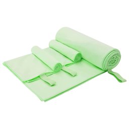 Set de Prosoape Sport 3 pcs Verde Poliester si poliamida GartenMobel Dekor