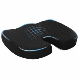 Perna cu perna Negru 46 x 38 x 8 cm Plasa GartenMobel Dekor