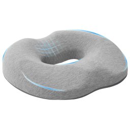 Perna cu perna Gri deschis 42 x 37 x 8 cm Bumbac GartenMobel Dekor