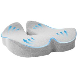 Perna cu perna Gri deschis 50 x 43 x 10 cm Bumbac GartenMobel Dekor