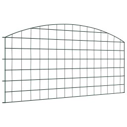 Set gard pentru iaz 5 pcs Verde 100 x 50 cm Otel GartenMobel Dekor