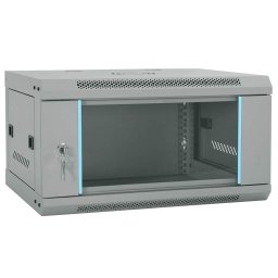 Dulap de retea cu depozitare Gri 60 x 45 x 35 cm Otel GartenMobel Dekor