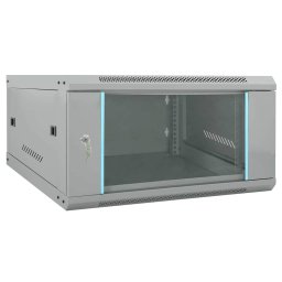 Dulap de retea cu depozitare Gri 60 x 60 x 35 cm Otel GartenMobel Dekor