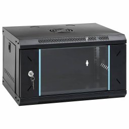 Dulap de retea cu depozitare Negru 53 x 45 x 30 cm Otel GartenMobel Dekor