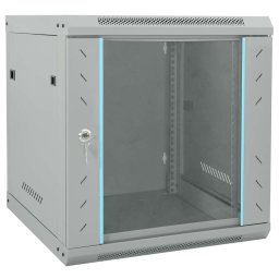 Dulap de retea cu depozitare Gri 53 x 60 x 60 cm Otel GartenMobel Dekor