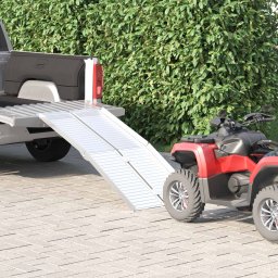Rampa pentru scaun cu rotile Argintiu 152 x 73 x 11 cm Aluminiu GartenMobel Dekor