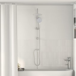 Sistem de Dus Argintiu 45 x 20 x 96 cm Brass, Sus201 si ABS GartenMobel Dekor