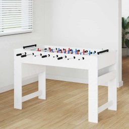 Masa de Foosball Alb 125 x 60,5 x 80 cm Lemn compozit GartenMobel Dekor