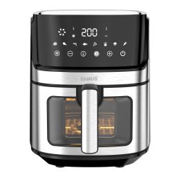 Air Fryer Samus AF6.5B-S1700DW | 1700W, 6.5L, 8 Programe, Inox/Negru