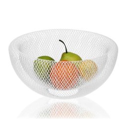 Cos Fructe Metalic Alb Ø 30 cm - Design Modern