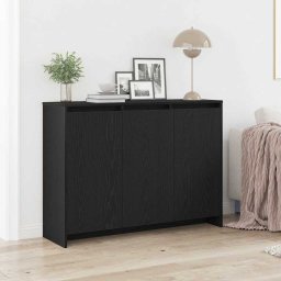 Bufet Negru 102 x 33 x 75 cm Lemn compozit GartenMobel Dekor