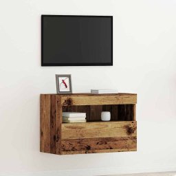 Dulap TV de perete Lemn vechi 60 x 30 x 40 cm Lemn compozit GartenMobel Dekor