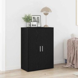 Bufet Stejar Negru 60 x 31 x 84 cm Lemn compozit GartenMobel Dekor