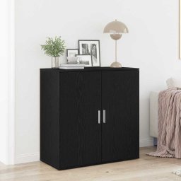 Bufet Stejar Negru 79 x 38 x 80 cm Lemn compozit GartenMobel Dekor