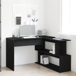 Birou Stejar Negru 200 x 50 x 76 cm Lemn compozit GartenMobel Dekor