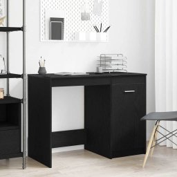 Birou cu depozitare Stejar Negru 100 x 50 x 76 cm Lemn compozit GartenMobel Dekor