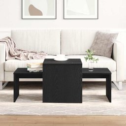 Mese în cuiburi Stejar Negru 100 x 48 x 40 cm Lemn compozit GartenMobel Dekor
