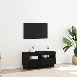 Cabinet TV Stejar Negru 80 x 35 x 40 cm Lemn compozit GartenMobel Dekor
