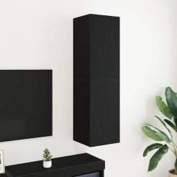 Dulap pentru TV pe Perete Stejar Negru 30,5 x 30 x 110 cm GartenMobel Dekor