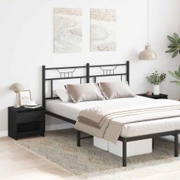 Set 2 noptiere cu sertar, stejar negru, 40x30x39 cm, pentru dormitor