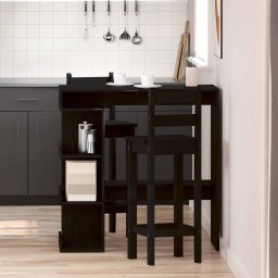 Masa de bar Stejar Negru 100 x 48 x 101,5 cm Lemn compozit GartenMobel Dekor