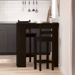 Masa de bar Stejar Negru 102 x 50 x 103,5 cm Lemn compozit GartenMobel Dekor