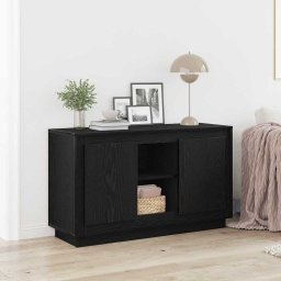 Bufet Stejar Negru 102 x 35 x 60 cm Lemn compozit GartenMobel Dekor