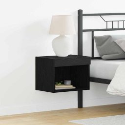 Set comoda TV 2 pcs Stejar Negru 40 x 30 x 30 cm Lemn compozit GartenMobel Dekor