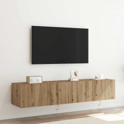 Dulap TV de perete 2 pcs Stejar Artizanal 80 x 35 x 31 cm GartenMobel Dekor