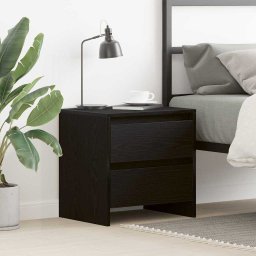Dulap de noapte Stejar Negru 45 x 34 x 44,5 cm Lemn compozit GartenMobel Dekor