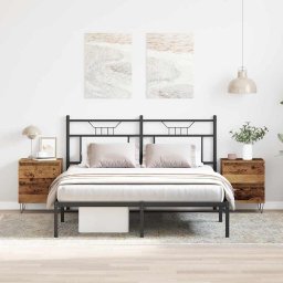 Dulap de noapte 2 pcs Lemn vechi 40 x 35 x 50 cm Lemn compozit GartenMobel Dekor