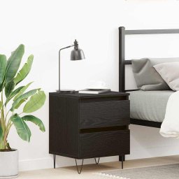 Dulap de noapte Stejar negru 40 x 35 x 50 cm Lemn compozit GartenMobel Dekor