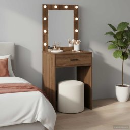 Birou de Toaleta Stejar închis 50 x 41 x 135 cm Lemn compozit GartenMobel Dekor