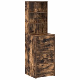 Bufet cu sertar Stejar afumat 40 x 41 x 135 cm Lemn compozit GartenMobel Dekor