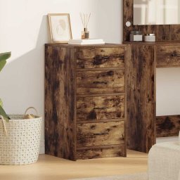 Bufet cu sertar Stejar afumat 40 x 41 x 75 cm Lemn compozit GartenMobel Dekor