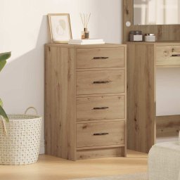 Bufet cu sertar stejar artizanal 40 x 41 x 75 cm Lemn compozit GartenMobel Dekor