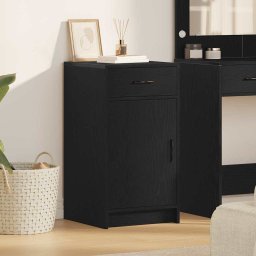 Bufet cu sertar Stejar negru 40 x 40.5 x 75 cm Lemn compozit GartenMobel Dekor