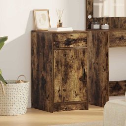 Bufet cu sertar Stejar afumat 40 x 40.5 x 75 cm Lemn compozit GartenMobel Dekor