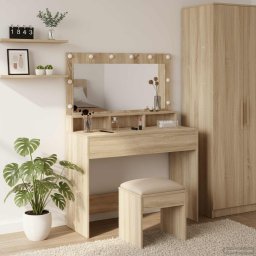 Masa de Machiaj Stejar Sonoma 100 x 41 x 135 cm Lemn compozit GartenMobel Dekor