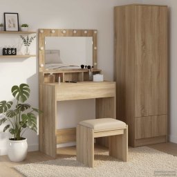 Masa de Machiaj Stejar Sonoma 75,5 x 41 x 135 cm Lemn compozit GartenMobel Dekor