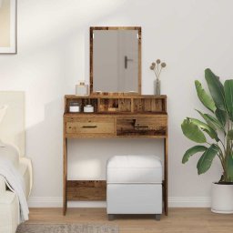 Masa de Machiaj Lemn vechi 79 x 41 x 140 cm Lemn compozit GartenMobel Dekor