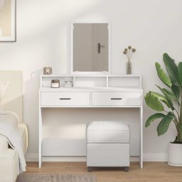 Masa de Machiaj cu sertar Alb 100 x 41 x 140 cm Lemn compozit GartenMobel Dekor
