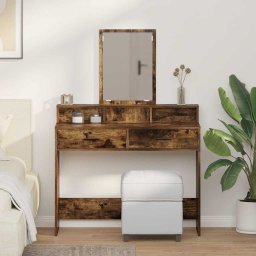 Masa de Machiaj Stejar fumuriu 100 x 41 x 140 cm Lemn compozit GartenMobel Dekor