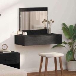 Masa de Machiaj cu sertar Negru 83 x 40 x 70 cm Lemn compozit GartenMobel Dekor